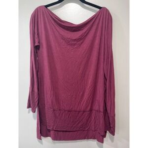 Free People Women's Long Sleeve Top Size Medium Maroon